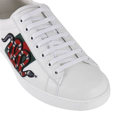 scarpe gucci uomo 2017 con serpente|gucci embroidered sneakers.